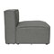 Flash Furniture Bridgetown Luxury Modular Sectional Sofa, Armless Center Seat, Dark Gray IS-IT2231-MC-DKGRY-GG - alternate 5